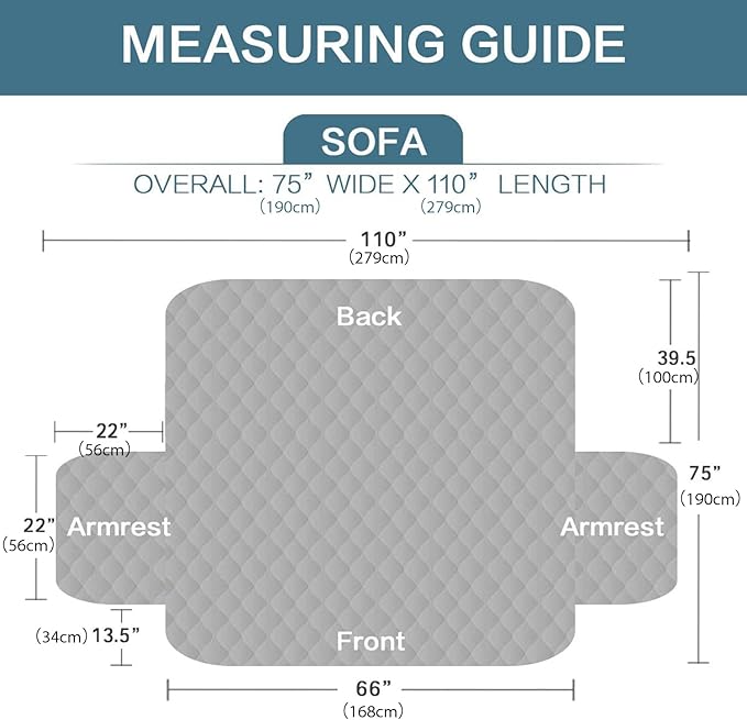 BellaHills Sofa Covers Water Resistant - Image 2